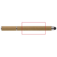Zone de marquage Position 1 pour Stylo stylet en carton VELA personnalisé avec logo
