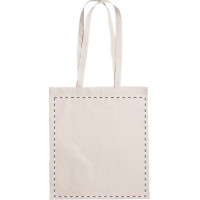 Zone de marquage Position 4 pour tote bag en coton personnalisé Fulu pour votre marque