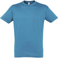 Zone de marquage Position 3 pour T-shirt col rond RIYU personnalisé avec logo