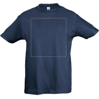 Zone de marquage Position 1 pour T-shirt enfant BOAI personnalisé avec logo