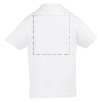 Zone de marquage Position 2 pour T-shirt enfant BOAI personnalisé avec logo