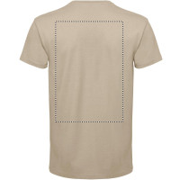 Zone de marquage Position 2 pour T-shirt homme col rond KIZA personnalisé avec logo