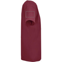 Zone de marquage Position 4 pour T-shirt homme col rond KIZA personnalisé avec logo