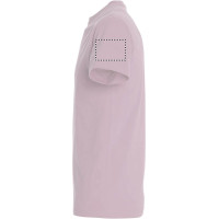 Zone de marquage Position 5 pour T-shirt homme col rond KIZA personnalisé avec logo