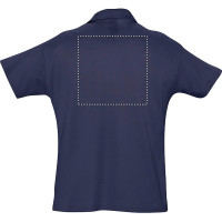 Zone de marquage Position 2 pour Polo homme SUMMER II personnalisé avec logo