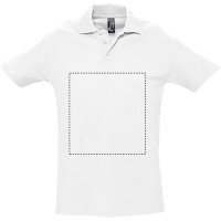 Zone de marquage Position 1 pour Polo homme VAGE personnalisé avec logo
