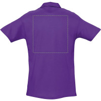 Zone de marquage Position 2 pour Polo homme VAGE personnalisé avec logo