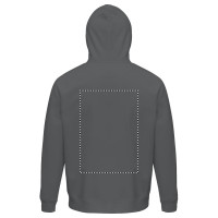 Zone de marquage Position 2 pour Sweat-shirt à capuche ZEIA personnalisé avec logo