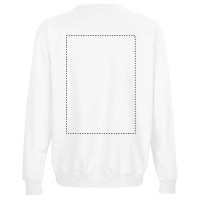 Zone de marquage Position 2 pour Sweat-shirt unisexe col rond ZONO personnalisé avec logo