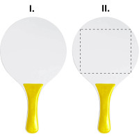 Zone de marquage Position 2 pour Jeu de tennis de plage YOMI personnalisé avec logo