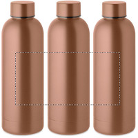 Zone de marquage Position 2 pour Bouteille en acier inox recyclé ROSU personnalisée