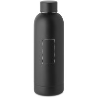 Zone de marquage Position 3 pour Bouteille en acier inox recyclé ROSU personnalisée