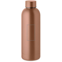 Zone de marquage Position 4 pour Bouteille en acier inox recyclé ROSU personnalisée