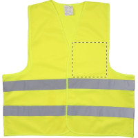 Zone de marquage Position 5 pour Veste de sécurité GUVU personnalisée avec logo