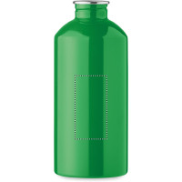 Zone de marquage Position 3 pour Gourde monocouche 500 ml PUVA personnalisée avec logo