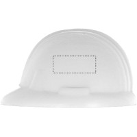 Zone de marquage Position 1 pour Anti-stress casque de chantier FOZI personnalisable avec logo