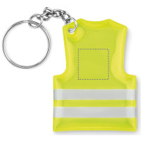 Zone de marquage Position 1 pour Porte-clés gilet de sécurité à personnaliser Puzo avec votre logo